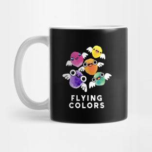 Flying Colors Cute Colorful Wings Pun Mug